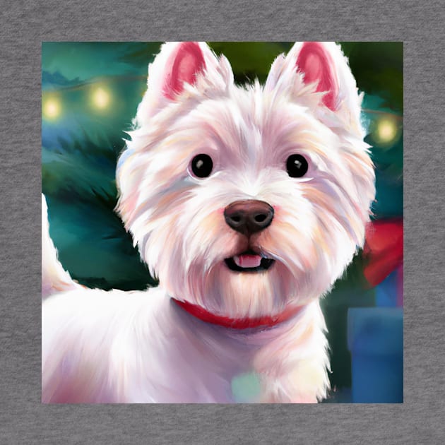 Cute West Highland White Terrier Drawing by Play Zoo